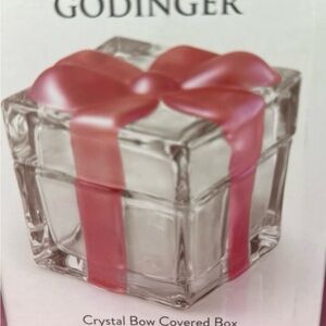 Pink Bow Crystal trinket Box